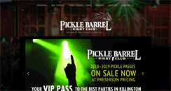 Desktop Screenshot of picklebarrelnightclub.com